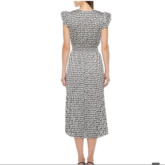 Ryegrass Flutter Sleeve Blouson Dress - Perfume bottle Print - Womens XL - NEW - Picture 2 of 10